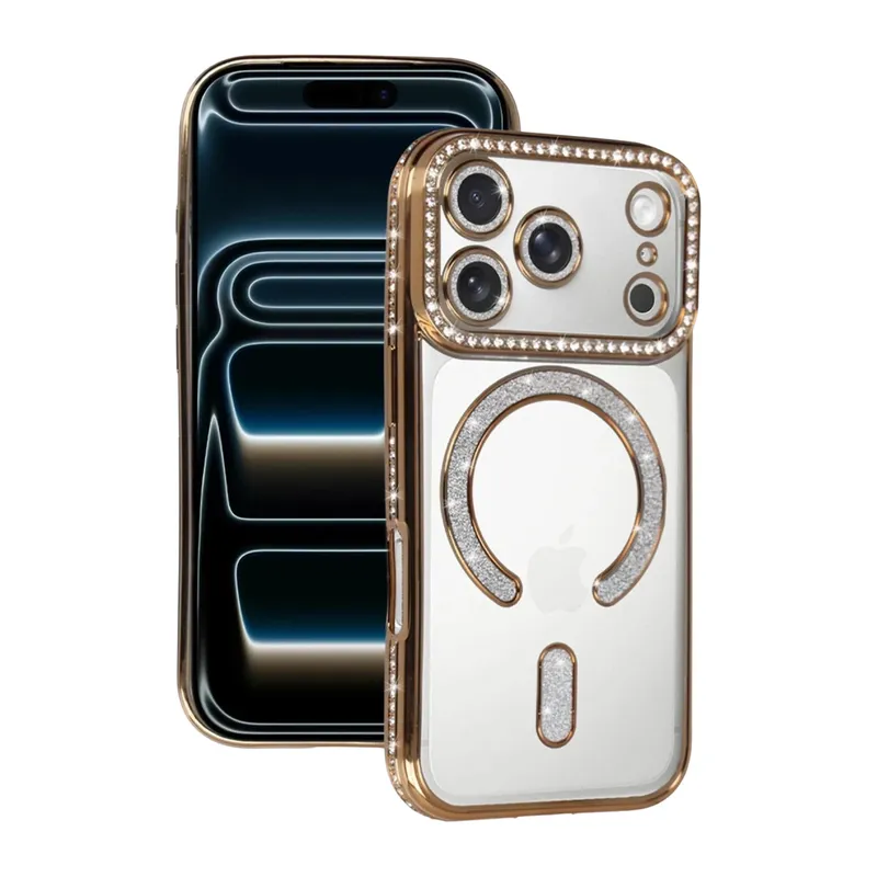 iPhone 18 Pro/17 Pro Joke Simli Magneticsafe Kılıf - Gold