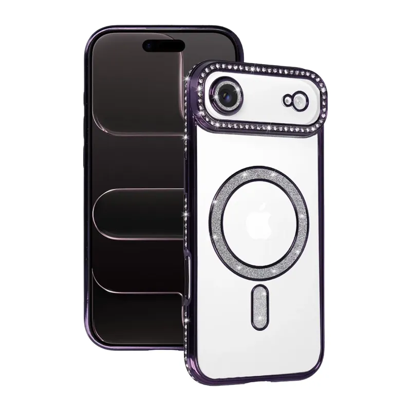 iPhone 17 Air Joke Simli Magneticsafe Kılıf - Derin Mor