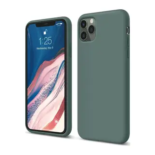 iPhone 11 Pro Kılıf First Silikon - Koyu Yeşil