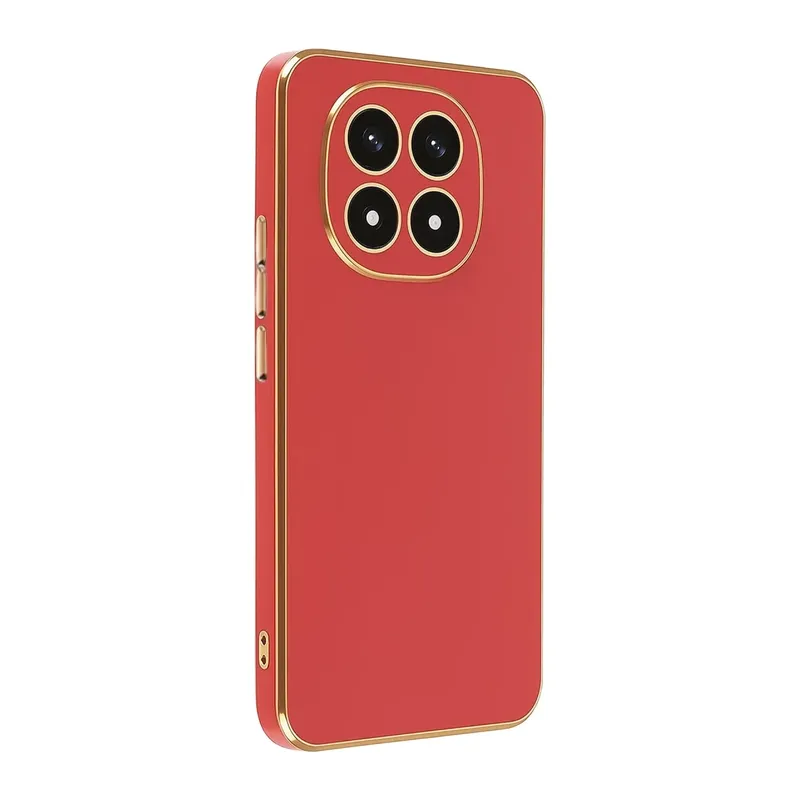 Redmi Note 14 Pro 4G Kılıf Volet Silikon - Kırmızı