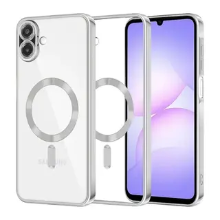 Samsung Galaxy A07 4G Kross Magneticsafe Kapak - Gümüş