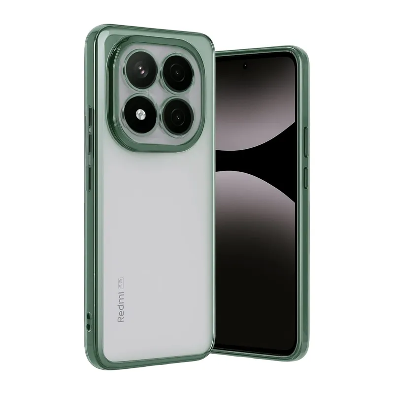 Redmi Note 14 Pro Plus Kılıf Lensli Silikon - Yeşil