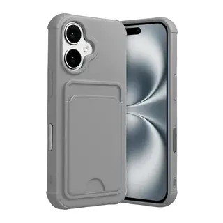 iPhone 17 Kelvin Kartvizitli Silikon - Gri