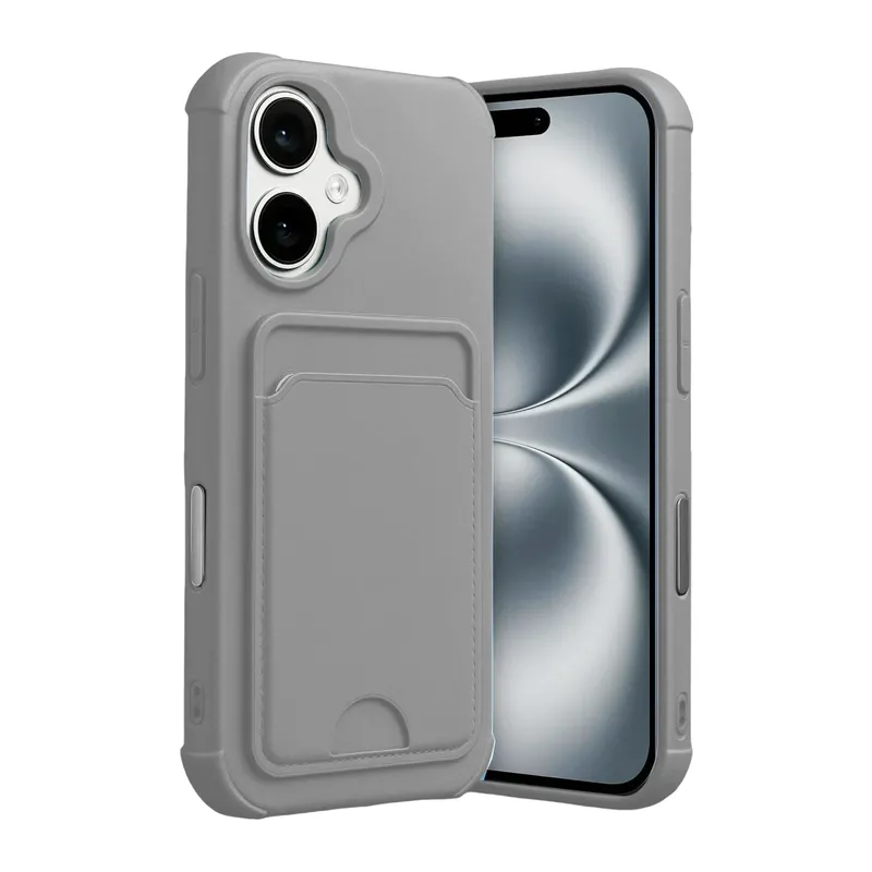 iPhone 17 Kelvin Kartvizitli Silikon - Gri
