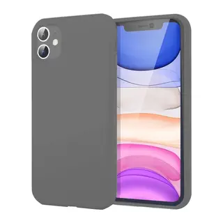 iPhone 11 Kılıf First Silikon - Gri