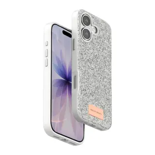 iPhone 17 Bright Simli Kapak - Beyaz