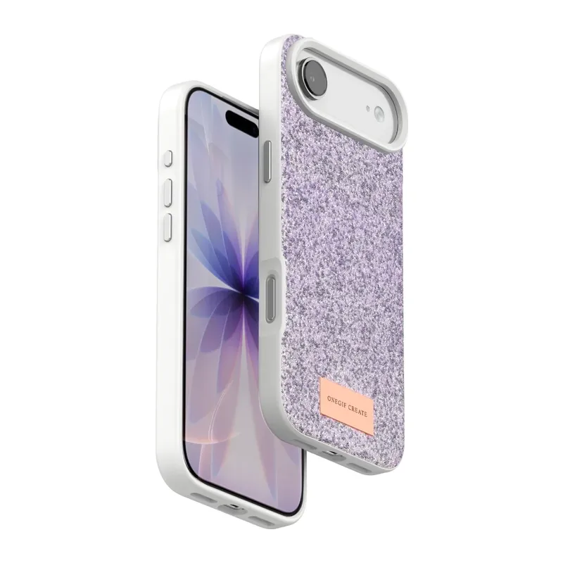 iPhone 17 Air Bright Simli Kapak - Lila