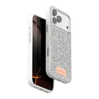 iPhone 17 Pro Bright Simli Kapak - Beyaz