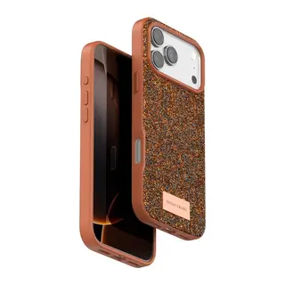 iPhone 17 Pro Max Bright Simli Kapak - Turuncu