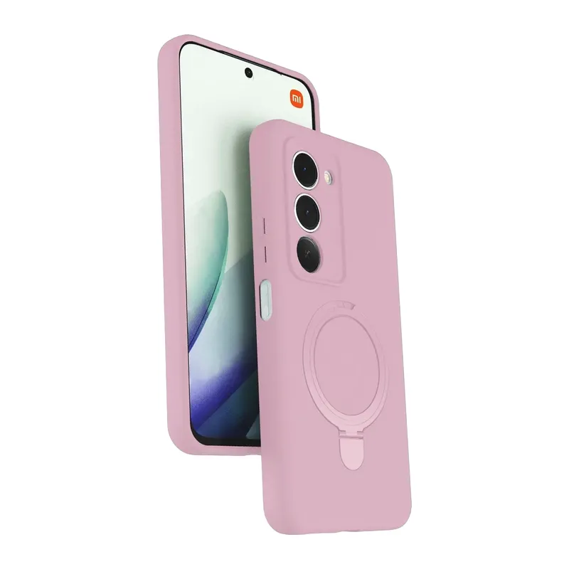 Redmi 15 4G Regal Magsafe Standlı Kapak - Açık Pembe