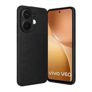 Vivo V60 5G Auto Focus Karbon Kapak - Siyah