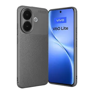 Vivo V60 Lite Auto Focus Karbon Kapak - Gri