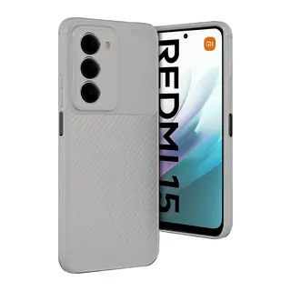 Redmi 15 4G Auto Focus Karbon Kapak - Gri