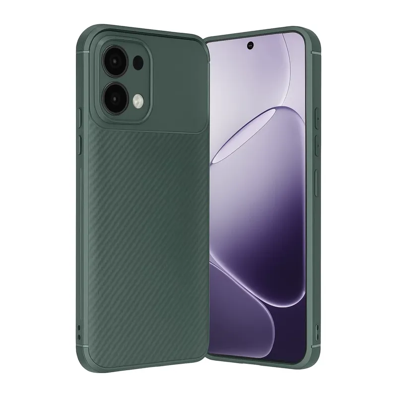 A6 Pro 4G Auto Focus Karbon Kapak - Koyu Yeşil