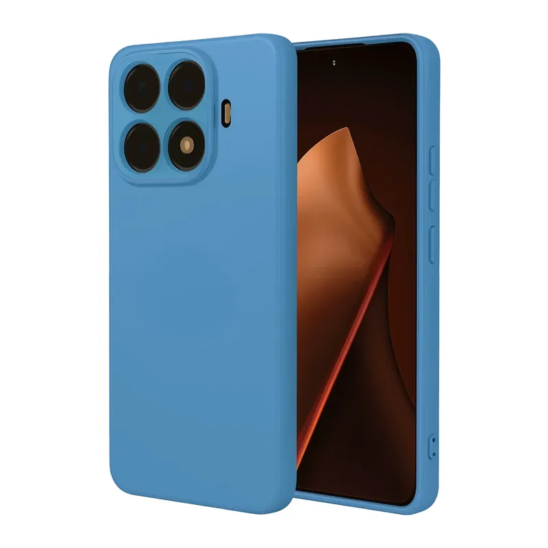 Mi 15T Pro Nano içi Kadife Silikon - Mavi
