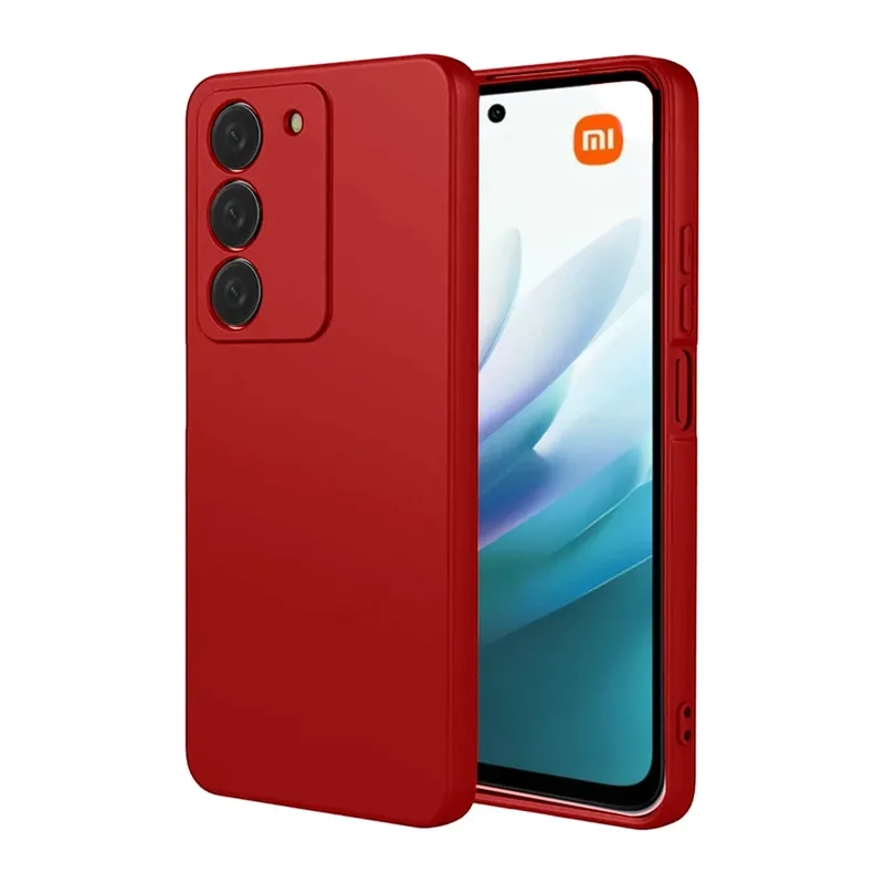 Redmi 15 4G First Silikon - Kırmızı
