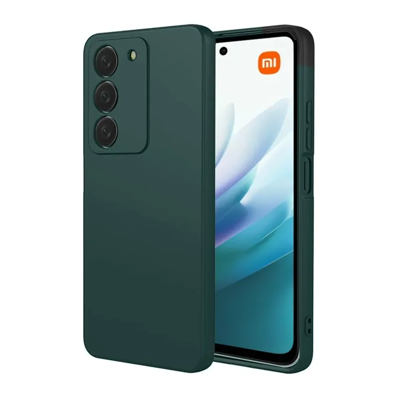 Redmi 15 4G First Silikon - Koyu Yeşil