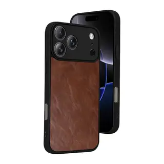 iPhone 17 Pro Max Aras Deri Kapak - Taba