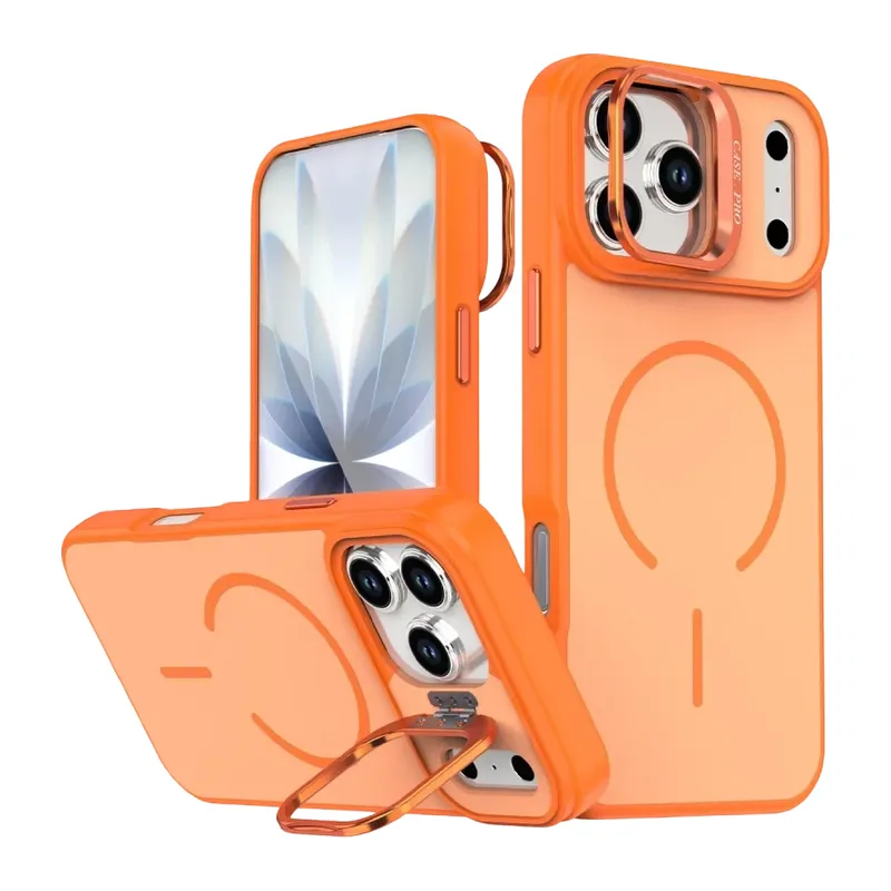 iPhone 17 Pro Max/18 Pro Max Flexa Magsafe Kapak - Turuncu