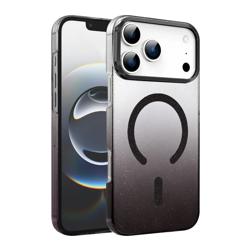 iPhone 17 Pro Glossy Magsafe Kapak - Siyah