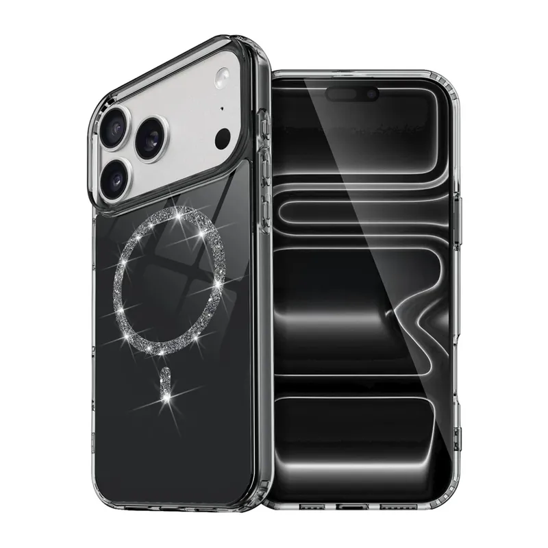 iPhone 17 Pro Live Diamond Magsafe Kapak - Siyah