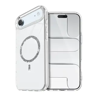 iPhone 17 Air Live Diamond Magsafe Kapak - Şeffaf