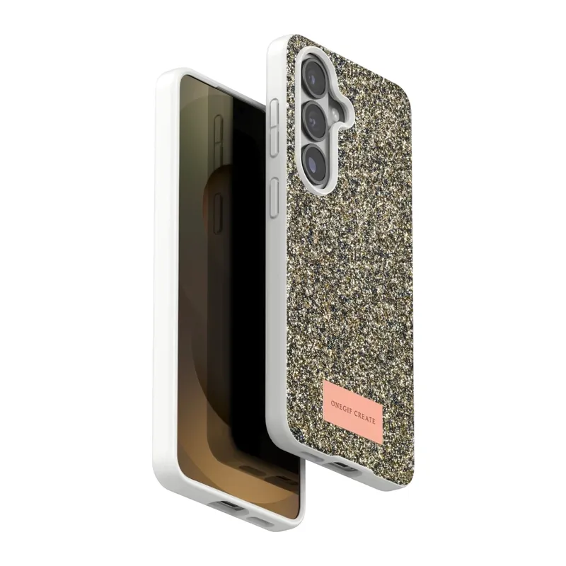 Samsung Galaxy S26 Plus Bright Simli Kapak - Gold