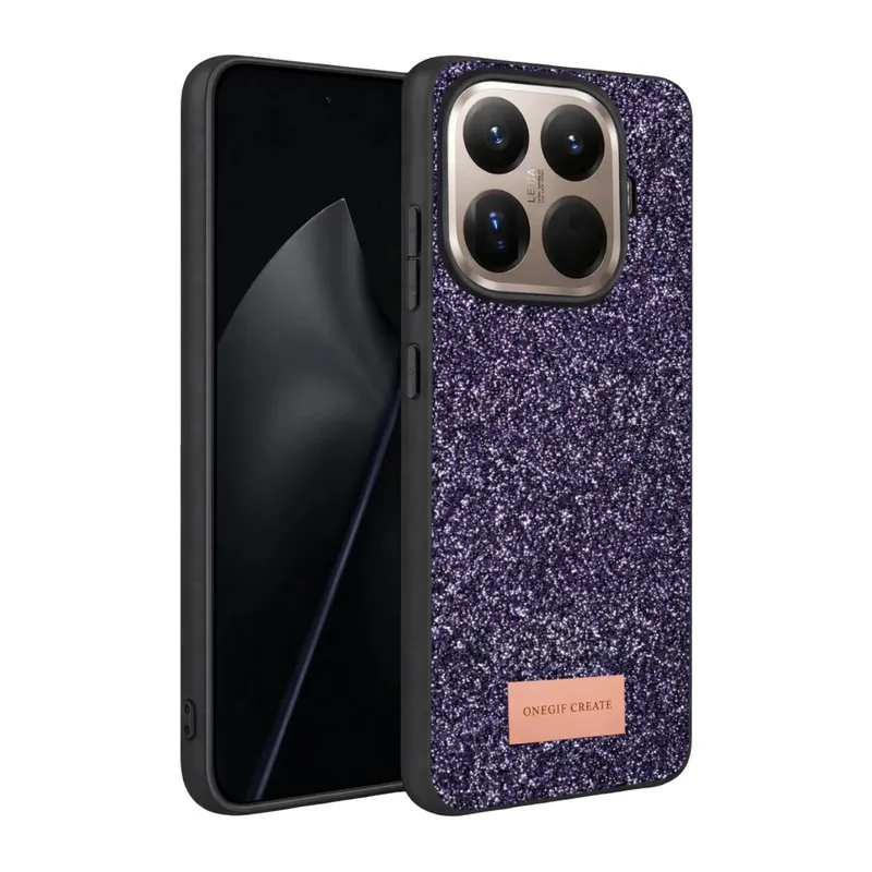 Mi 15T Pro Bright Simli Kapak - Derin Mor