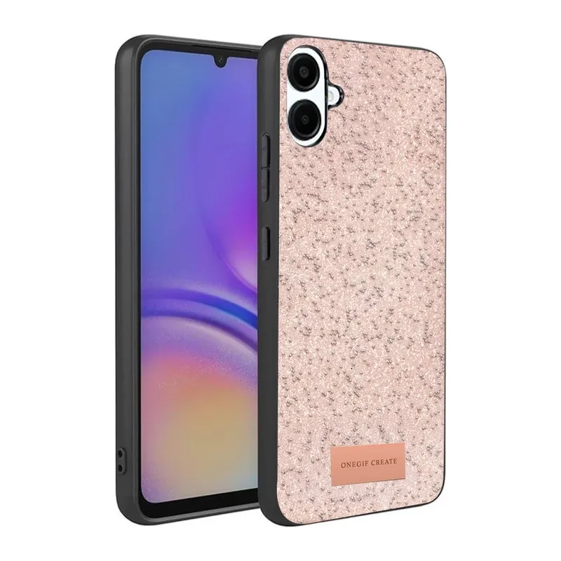 Samsung Galaxy A07 4G Bright Simli Kapak - Pembe