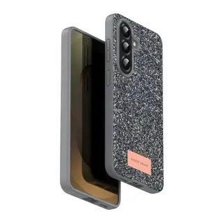 Samsung Galaxy A17 5G Bright Simli Kapak - Gümüş