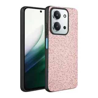 Redmi 15C 4G Bright Simli Kapak - Pembe