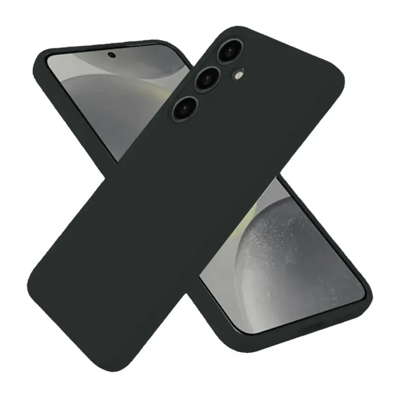 Samsung Galaxy S25 Plus Kılıf Nano içi Kadife Silikon - Siyah