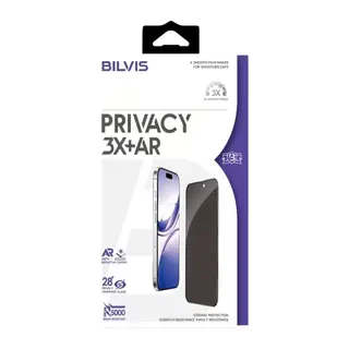 iPhone 17 Pro Max Bilvis 3X AR Hayalet Cam Ekran Koruyucu - Siyah