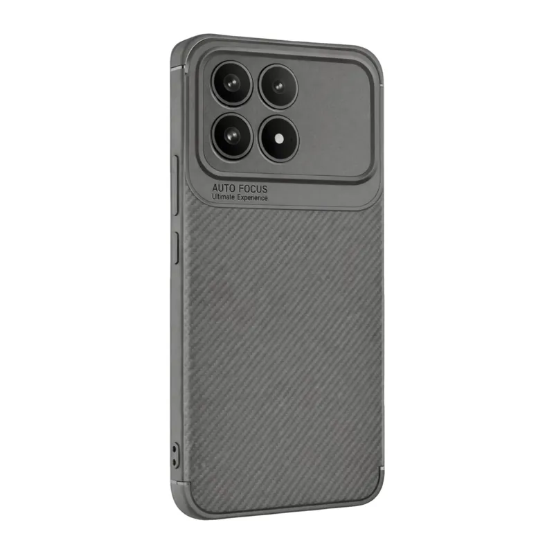 Poco F8 Pro Auto Focus Karbon Kapak - Gri