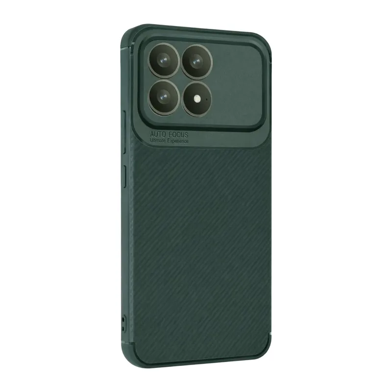 Poco F8 Pro Auto Focus Karbon Kapak - Koyu Yeşil
