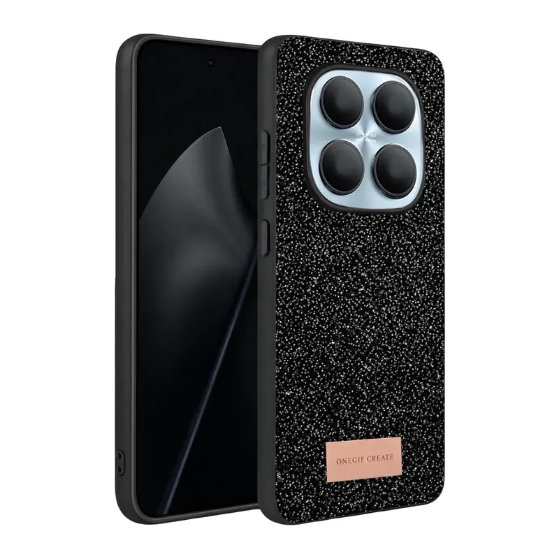 Redmi Note 15 4G Bright Simli Kapak - Siyah