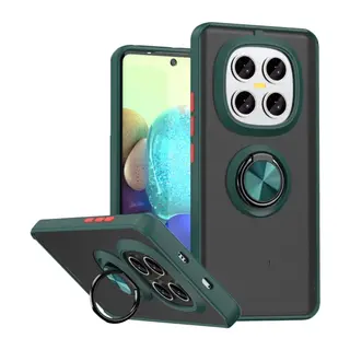 Redmi Note 15 Pro 5G Montreal Yüzüklü Silikon Kapak - Yeşil
