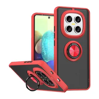 Redmi Note 15 4G Montreal Yüzüklü Silikon Kapak - Kırmızı