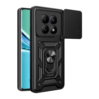 Redmi Note 15 4G Pars Lens Yüzüklü Silikon - Siyah