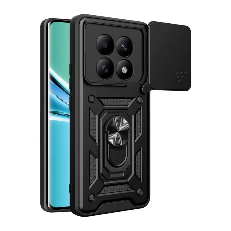 Redmi Note 15 4G Pars Lens Yüzüklü Silikon - Siyah