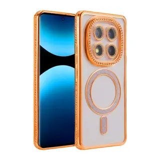 Redmi Note 15 4G Joke Simli Magneticsafe Kılıf - Turuncu