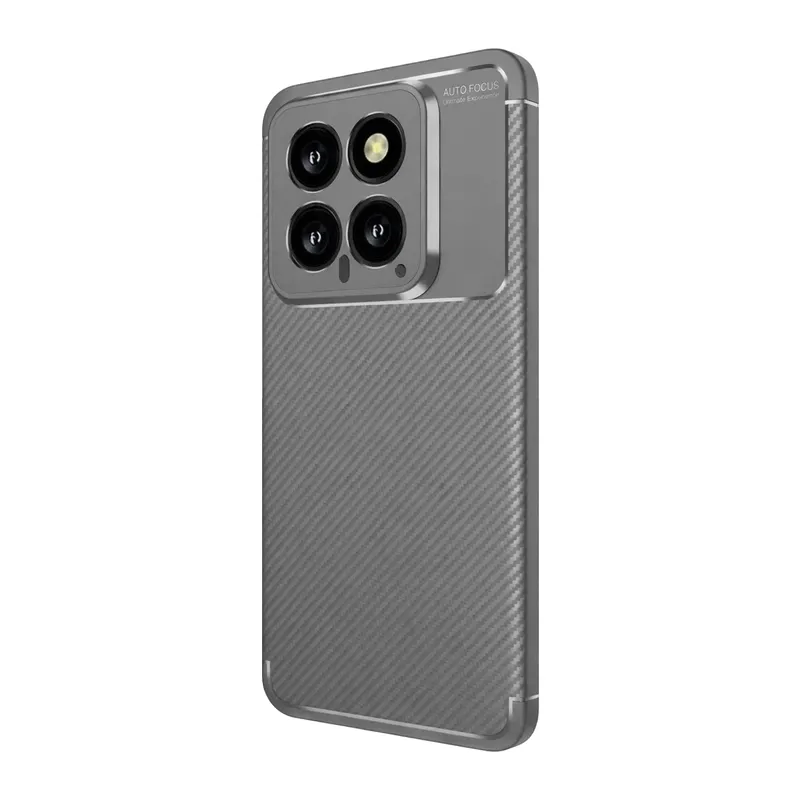 Mi 14T Kılıf Auto Focus Karbon Kapak - Gri