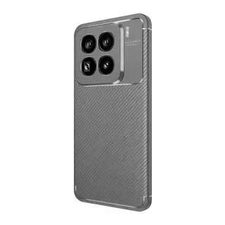 Mi 15 Pro Kılıf Auto Focus Karbon Kapak - Gri