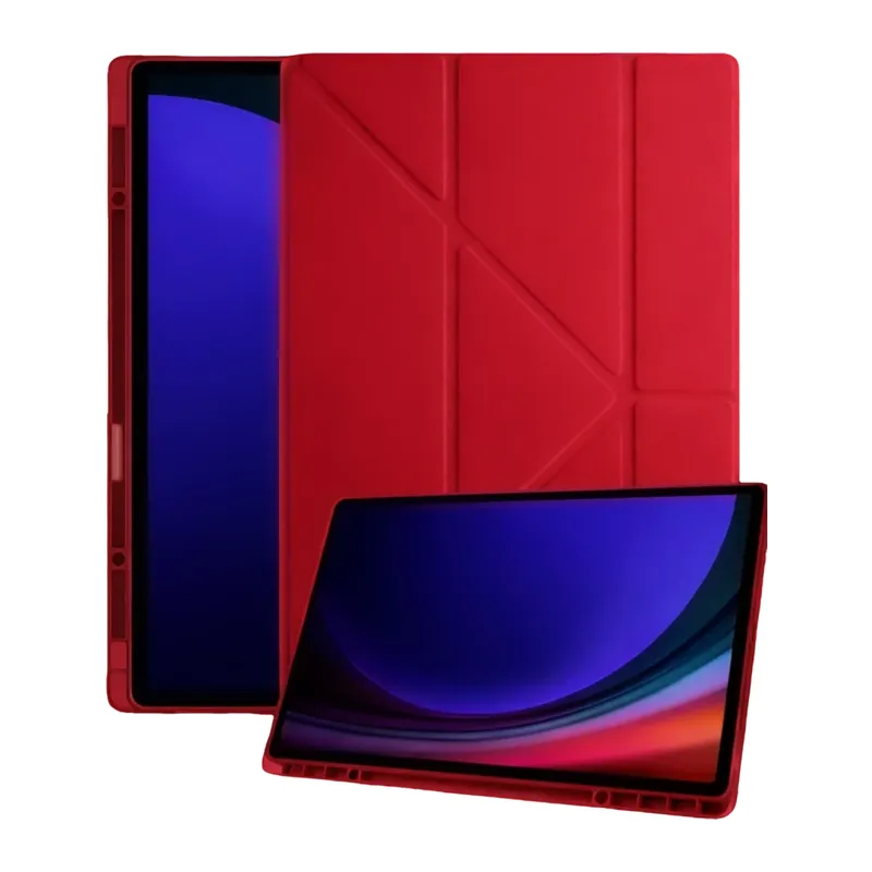 Samsung Galaxy Tab A11 Kalemlikli Mars Tablet Kılıfı - Kırmızı