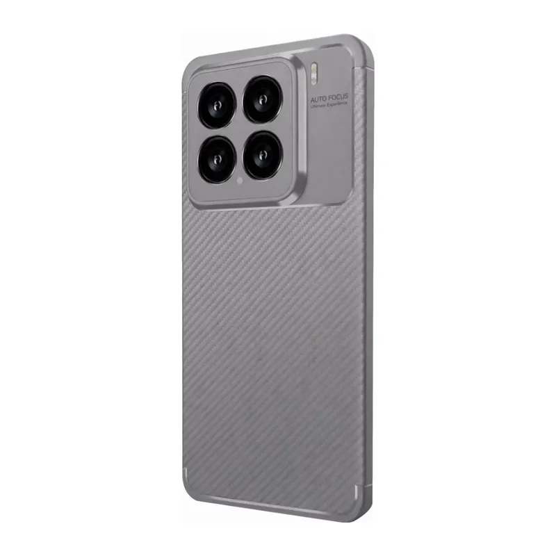 Mi 15 Kılıf Auto Focus Karbon Kapak - Gri