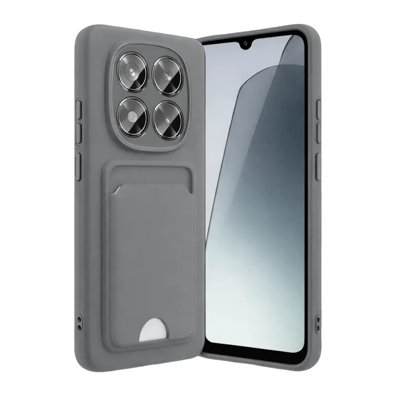Redmi Note 15 Pro 5G Kelvin Kartvizitli Silikon - Gri