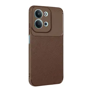 Redmi 15C 5G Auto Focus Karbon Kapak - Kahverengi