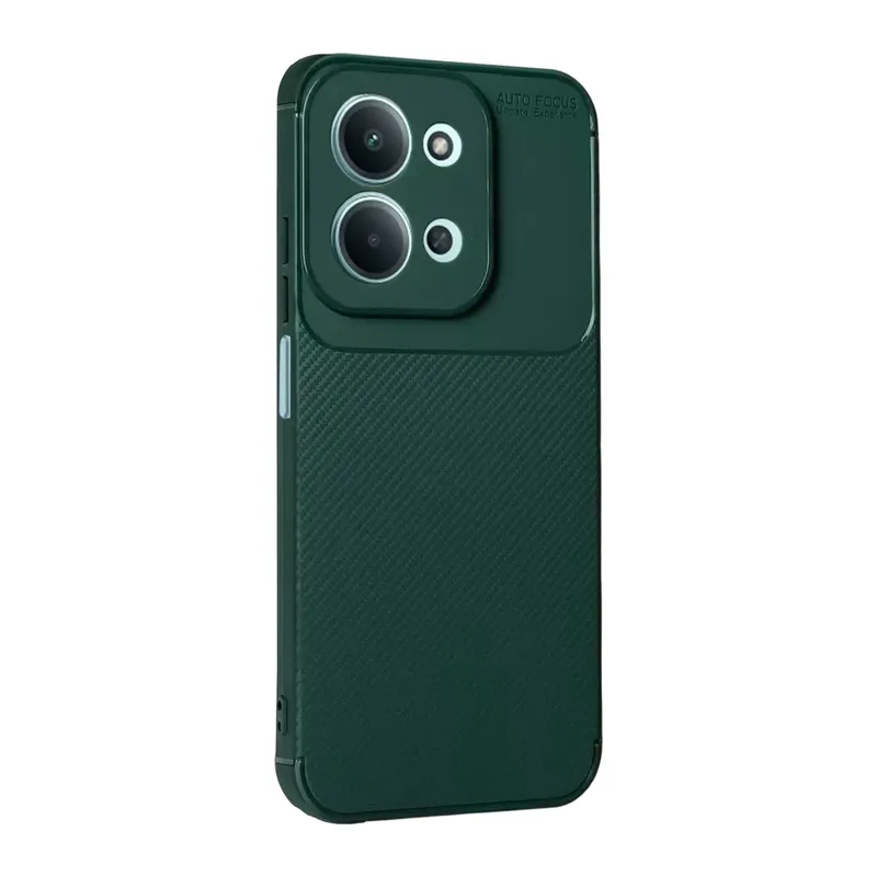Redmi 15C 5G Auto Focus Karbon Kapak - Koyu Yeşil