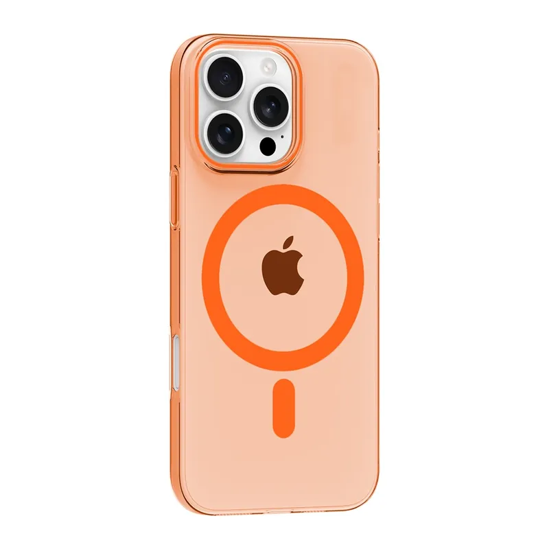 iPhone 16 Pro Max PC Blank Magsafe Kapak - Turuncu