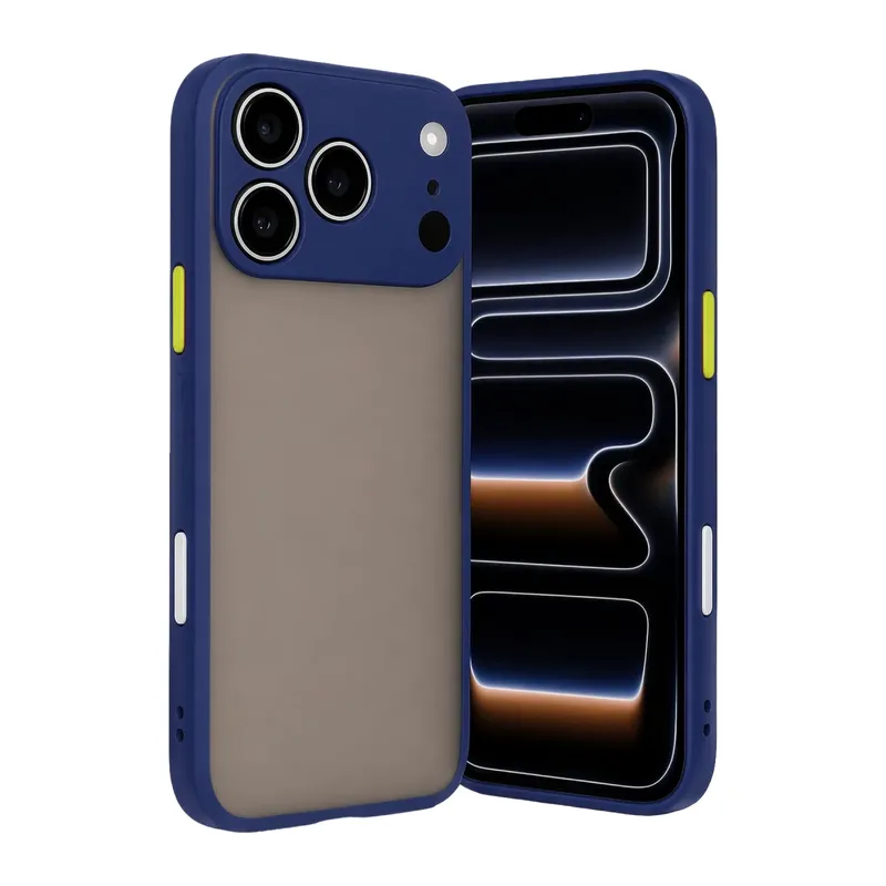 iPhone 17 Pro Max Kılıf Montreal Silikon Kapak - Lacivert